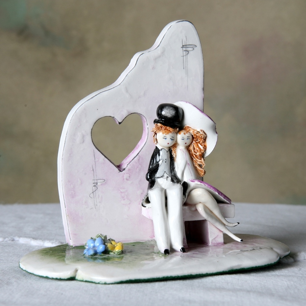 Zampiva Artist Signed Italy Art Figurine Rare Ret.